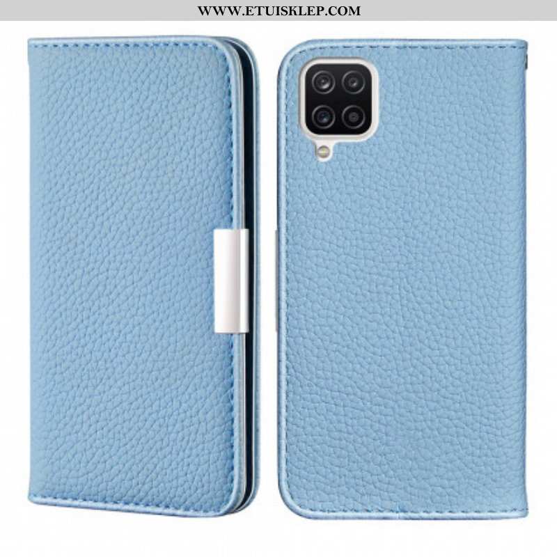 Etui Na Telefon do Samsung Galaxy M12 / A12 Etui Folio Liczi Ze Sztucznej Skóry Ultra Szykowny